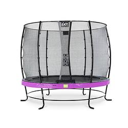 Foto van Exit elegant trampoline met veiligheidsnet economy rond - 305 cm - paars