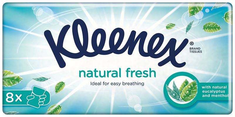 Foto van Kleenex zakdoeken natural fresh