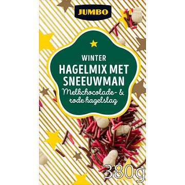 Foto van Jumbo winter hagelmix met sneeuwmannetjes 380 g