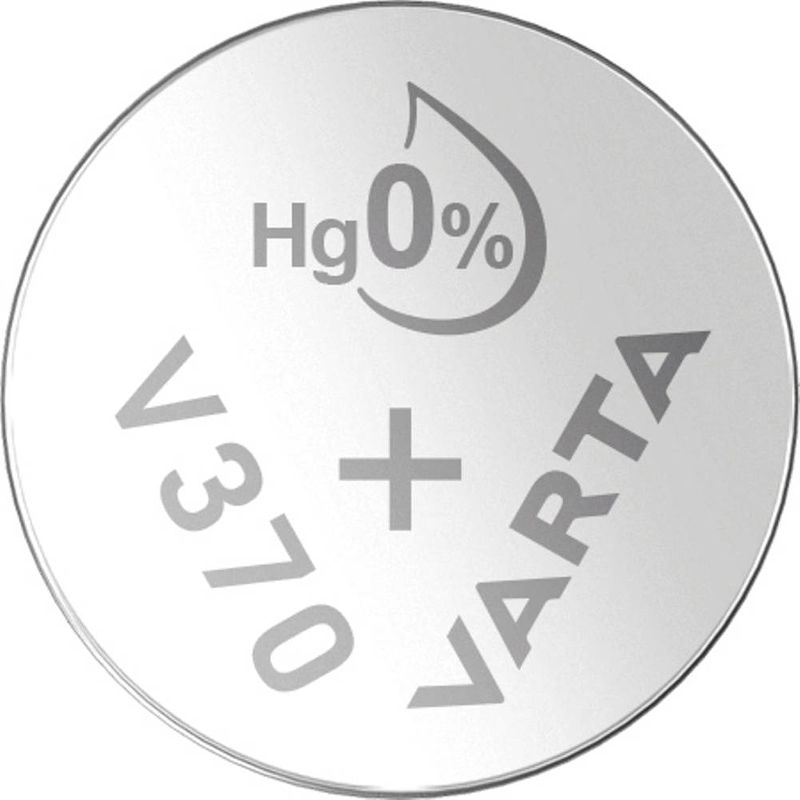 Foto van 370 knoopcel zilveroxide 1.55 v 30 mah varta silver coin v370/sr69 nabli 1 1 stuk(s)