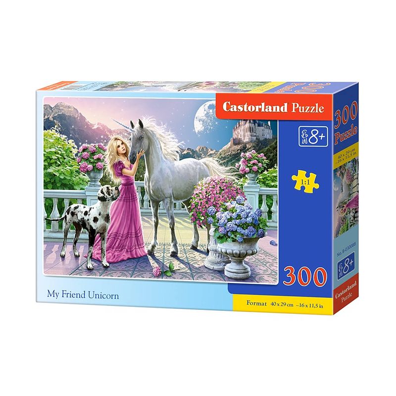 Foto van Castorland legpuzzel my friend unicorn 300 stukjes