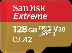 Foto van Sandisk microsdxc extreme 128gb 190mb/s + sd adapter