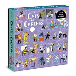 Foto van Cats with careers 500 piece puzzle - puzzel;puzzel (9780735370081)