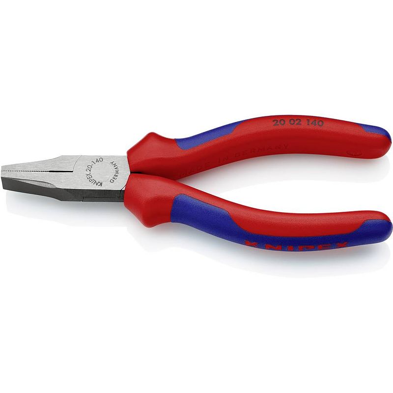 Foto van Knipex 20 02 140 werkplaats platte tang recht 140 mm