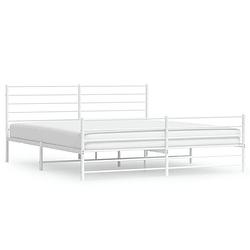 Foto van The living store bedframe classic - staal - 207x206x90 cm - robuust design