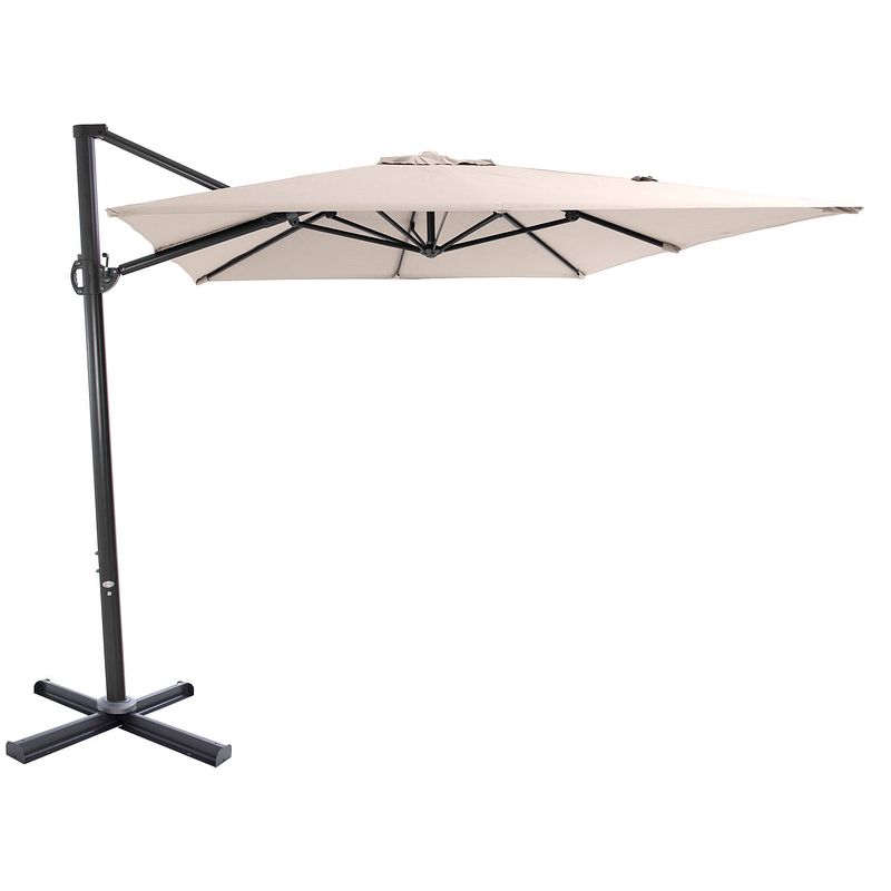 Foto van Sorara® roma basic zweefparasol 250 x 300 cm zand