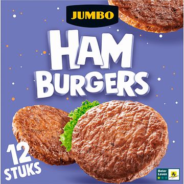 Foto van Jumbo hamburgers 12 stuks 840g