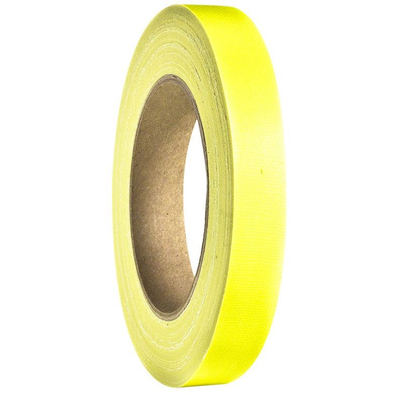 Foto van Adam hall 58064nyel gaffer tape 19 mm x 25 m neon geel