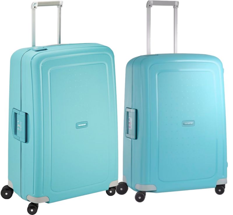 Foto van Samsonite s'cure spinner 75+69cm aqua blue kofferset