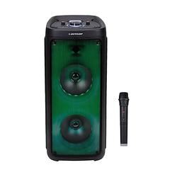 Foto van Dunlop party speaker - draadloos - incl. microfoon - met licht - karaoke set