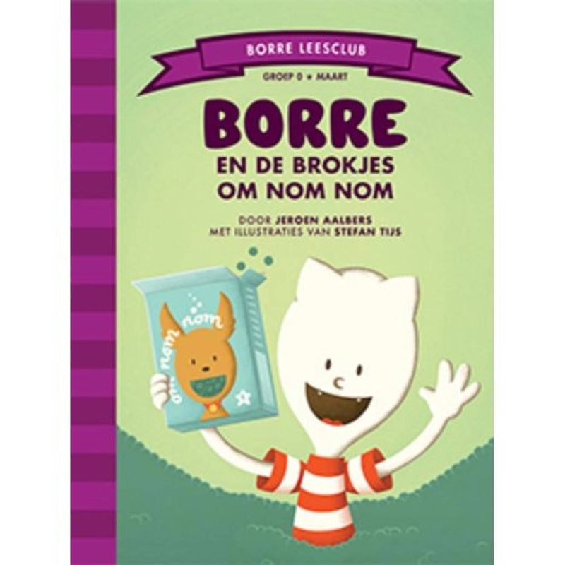 Foto van Borre en de brokjes om nom nom - borre leesclub