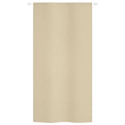 Foto van The living store balkonscherm oxford stof - 120 x 240 cm - beige - waterbestendig - uv-bescherming