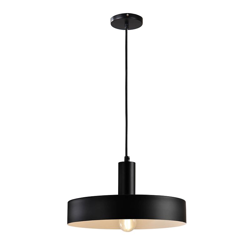 Foto van Quvio hanglamp aluminium zwart - quv5089l-black