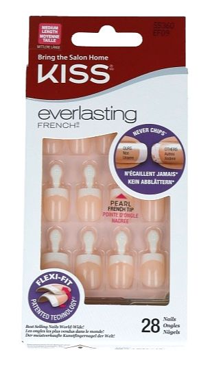 Foto van Kiss everlasting french nail kit medium pearl