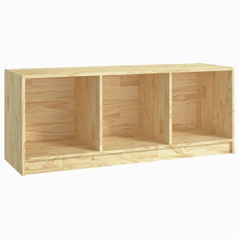 Foto van The living store hifi-kast massief grenenhout 104x33x41cm - duurzaam