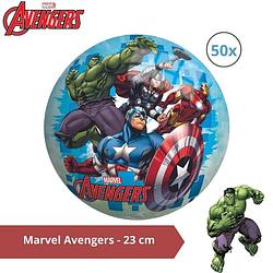 Foto van Bal - voordeelverpakking - marvel avengers - 23 cm - 50 stuks