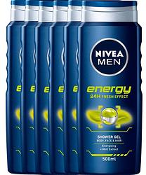 Foto van Nivea men energy shower gel voordeelverpakking