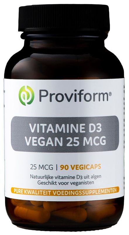 Foto van Proviform vitamine d3 vegan 25mcg capsules
