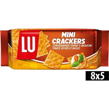 Foto van Lu mini crackers zongedroogde tomaat & basilicum 8 stuks 250g bij jumbo