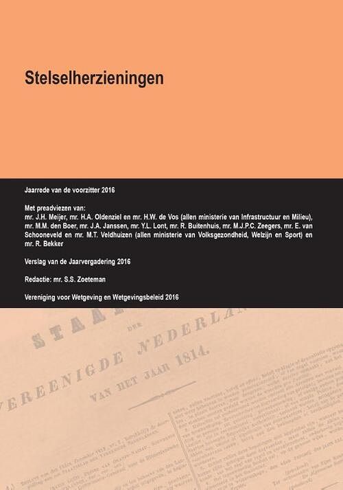 Foto van Stelselherzieningen - s.s. zoeteman - paperback (9789462403376)