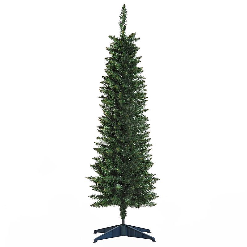 Foto van Christmasgoodz - kunstkerstboom - smalle kunstkerstboom - smalle kerstboom - 150 cm