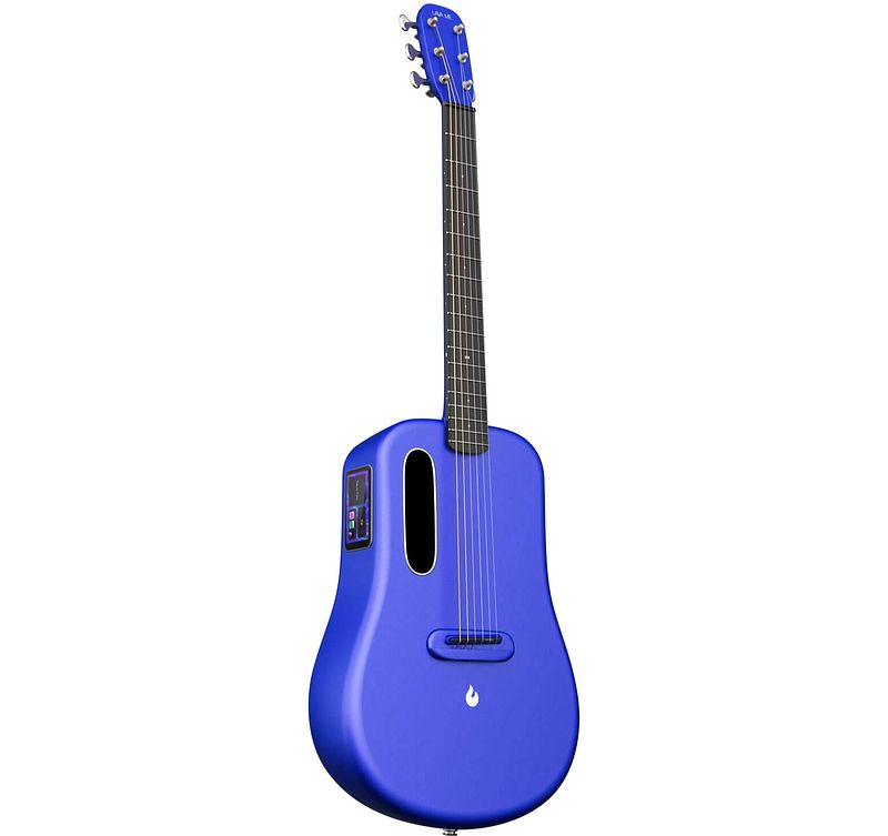 Foto van Lava music me 3 38” blue smartguitar met multi-touch screen inclusief space bag