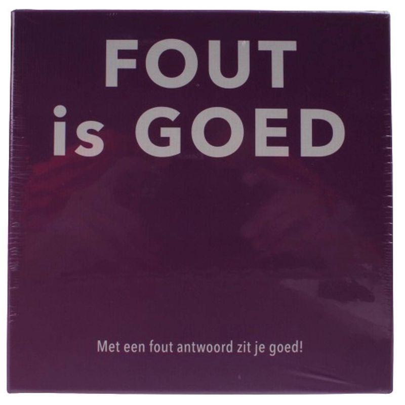 Foto van Tactic kaartspel fout is goed karton paars/geel 200-delig