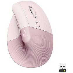 Foto van Logitech lift verticale ergonomische muis roze