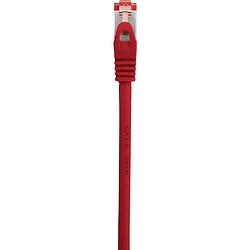 Foto van Renkforce rf-3432092 rj45 netwerkkabel, patchkabel cat 6 s/ftp 3.00 m rood snagless, vergulde steekcontacten, vlambestendig 1 stuk(s)