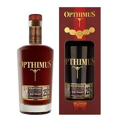 Foto van Opthimus 25 years malt 70cl rum + giftbox