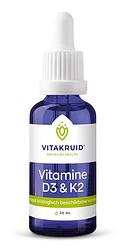 Foto van Vitakruid vitamine d3 & k2 druppels