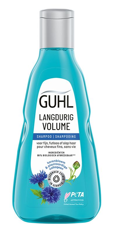 Foto van Guhl langdurige volume shampoo voor fijn, slap en futloos haar