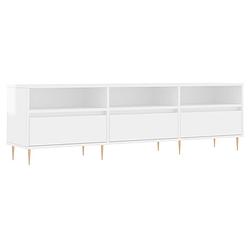 Foto van The living store tv-meubel tv-kast - 150 x 30 x 44.5 cm - hoogglans wit