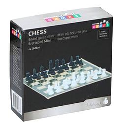 Foto van Lifetime games schaakspel mini 15 x 15 cm karton zwart/wit