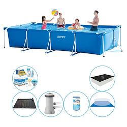 Foto van Zwembad combinatie deal - intex frame pool rechthoekig 450x220x84 cm