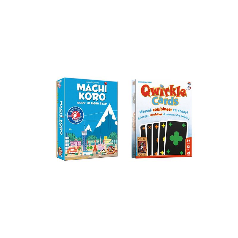 Foto van Spellenbundel - kaartspel - 2 stuks - machi koro basisspel & qwirkle