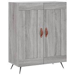 Foto van Vidaxl dressoir 69,5x34x90 cm bewerkt hout grijs sonoma eikenkleurig