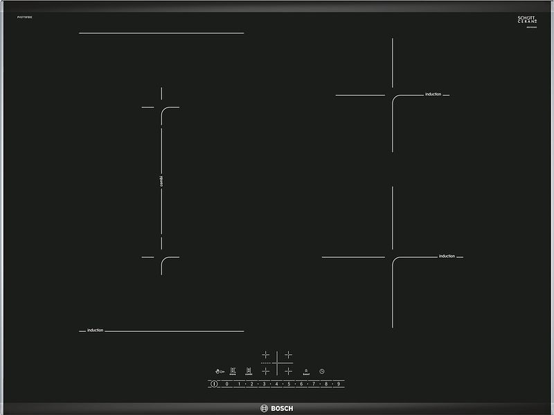 Foto van Bosch pvs775fb5e inductie inbouwkookplaat zwart