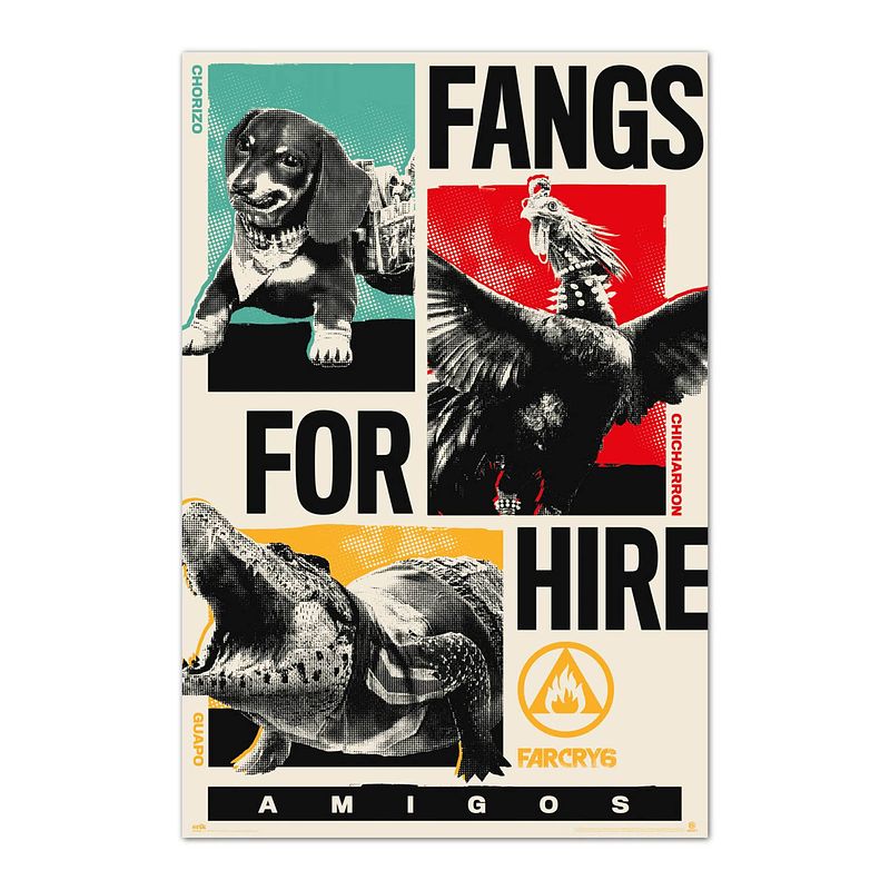 Foto van Grupo erik far cry 6 fangs for hire poster 61x91,5cm