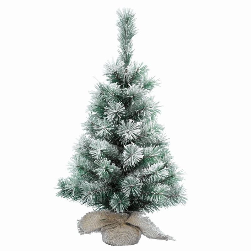 Foto van Mini kerstboom/kunstboom besneeuwd 75 cm - kunstkerstboom