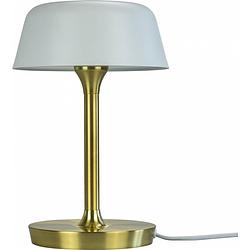 Foto van Dyberg larsen tafellamp valencia led 30 cm g9 staal 33w goud