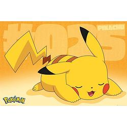 Foto van Gbeye pokemon pikachu asleep poster 91,5x61cm