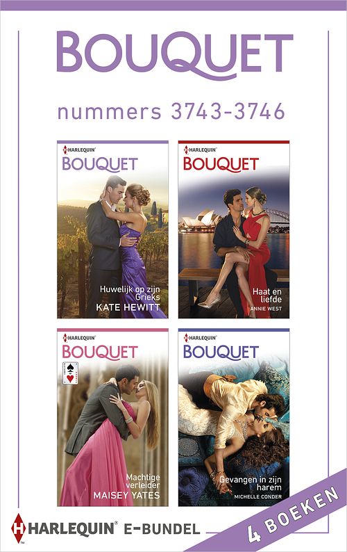 Foto van Bouquet e-bundel nummers 3743-3746 (4-in-1) - annie west - ebook (9789402524567)