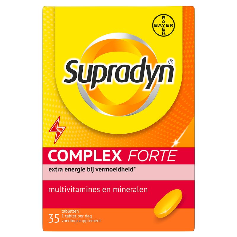 Foto van Supradyn complex forte tabletten (voedingssuplement), 35 stuks bij jumbo