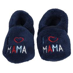 Foto van Kraamkado babyslofjes blauw i love mama 18-19 - sloffen - kinderen