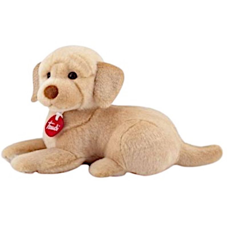 Foto van Trudi knuffelhond labrador liam liggend 29 cm pluche bruin