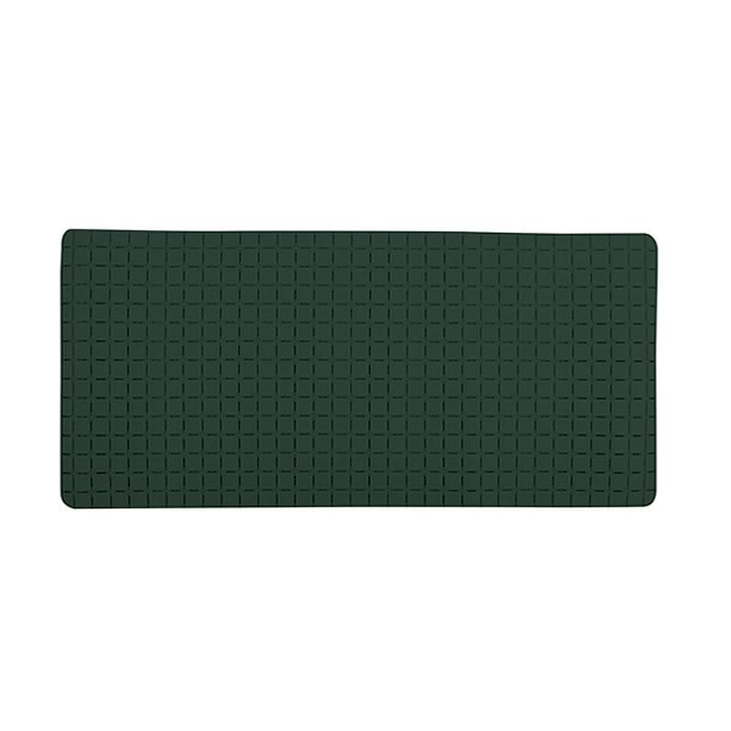 Foto van Msv douche/bad anti-slip mat badkamer - rubber - groen -a 76 x 36 cm - badmatjes