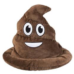 Foto van Boland hoed poep emoticon unisex 30 cm bruin