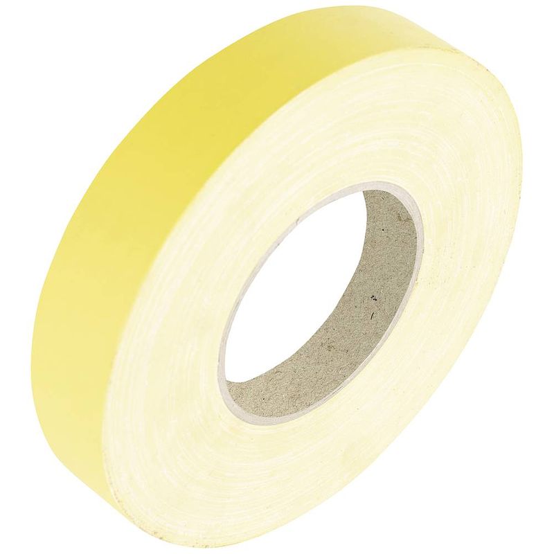 Foto van Cimco 162073 textieltape geel (l x b) 50 m x 30 mm 1 stuk(s)