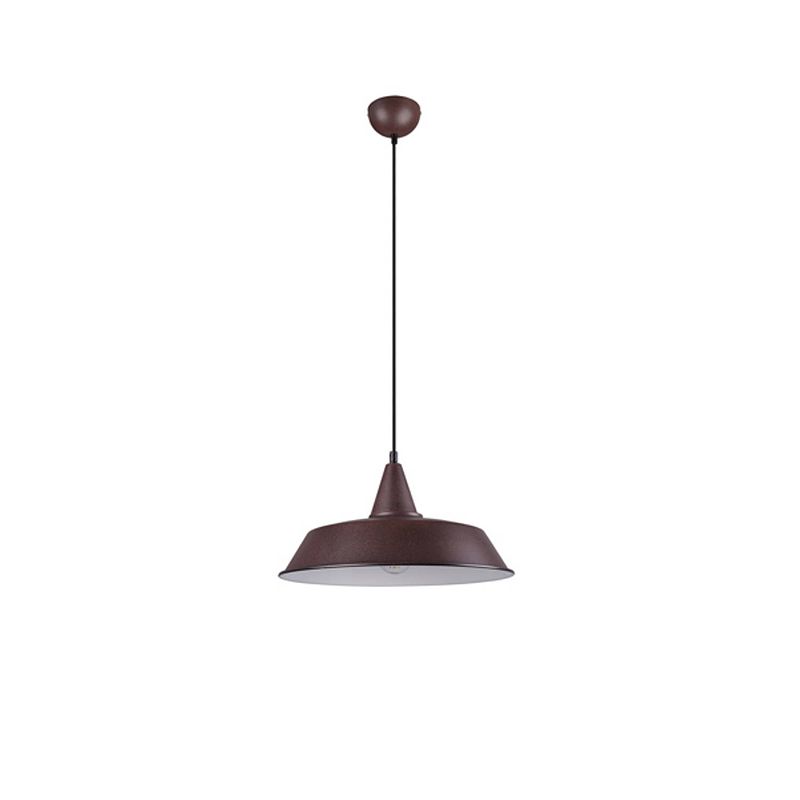 Foto van Moderne hanglamp wilton - metaal - bruin